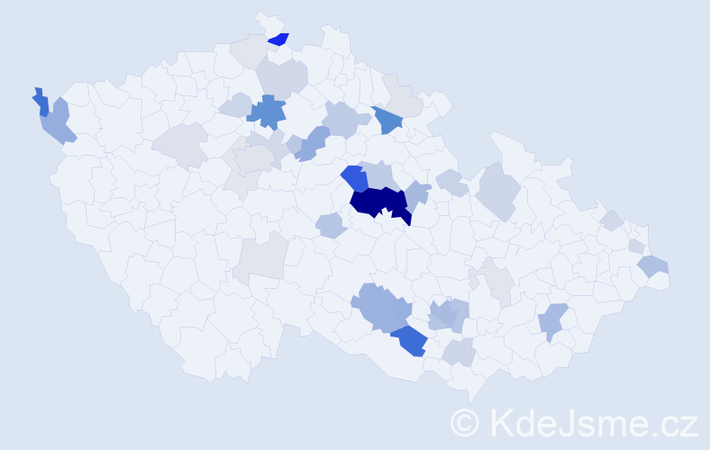 Příjmení: 'Makeš', počet výskytů 139 v celé ČR