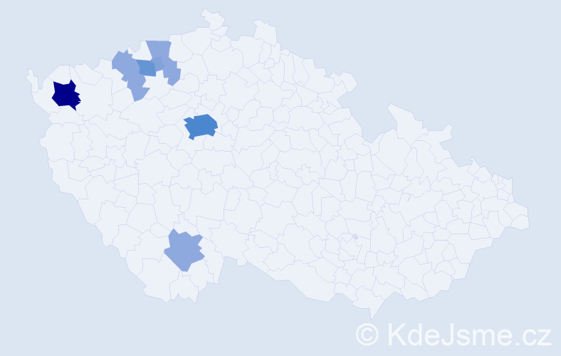 Příjmení: 'Parth', počet výskytů 22 v celé ČR