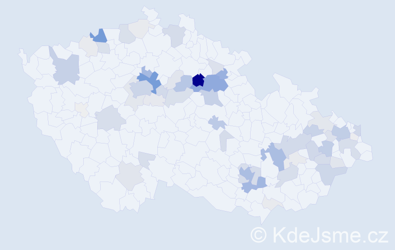 Příjmení: 'Berousková', počet výskytů 271 v celé ČR