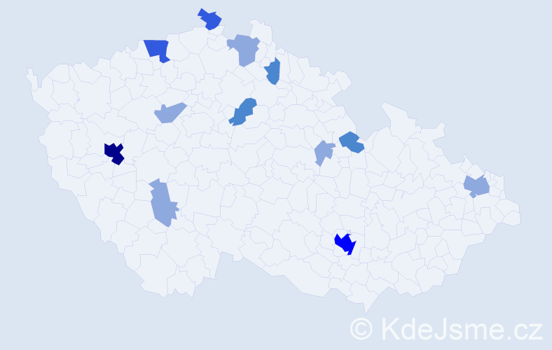 Příjmení: 'Leberová', počet výskytů 26 v celé ČR