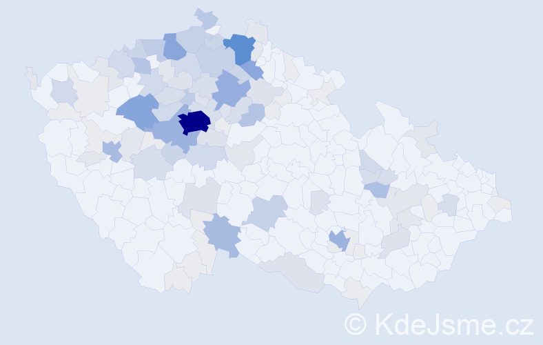 Příjmení: 'Knobloch', počet výskytů 487 v celé ČR