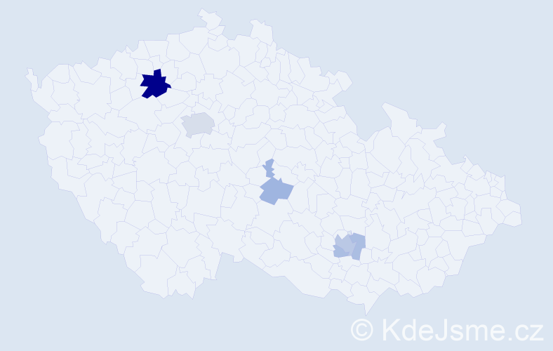 Příjmení: 'Libus', počet výskytů 14 v celé ČR