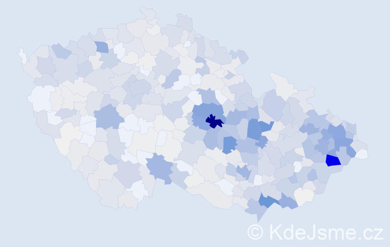 Příjmení: 'Vašková', počet výskytů 2852 v celé ČR