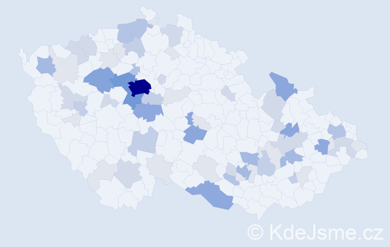 Příjmení: 'Kotouč', počet výskytů 204 v celé ČR