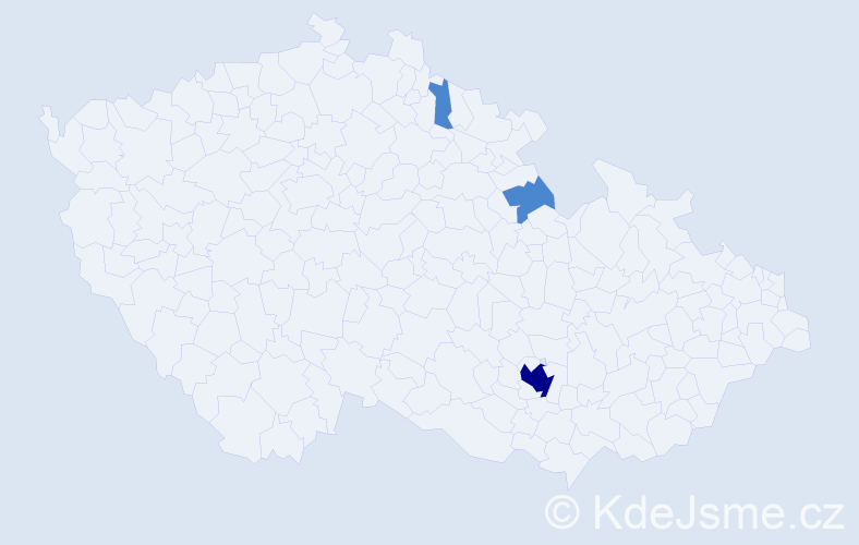 Příjmení: 'Rosenberková', počet výskytů 5 v celé ČR