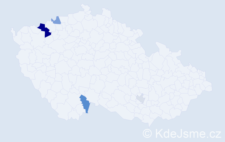 Příjmení: 'Dörfel', počet výskytů 7 v celé ČR