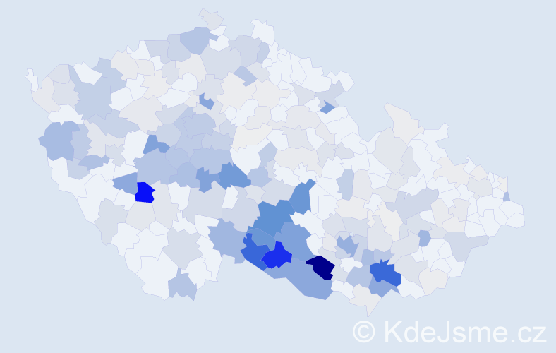 Příjmení: 'Chvátal', počet výskytů 1005 v celé ČR