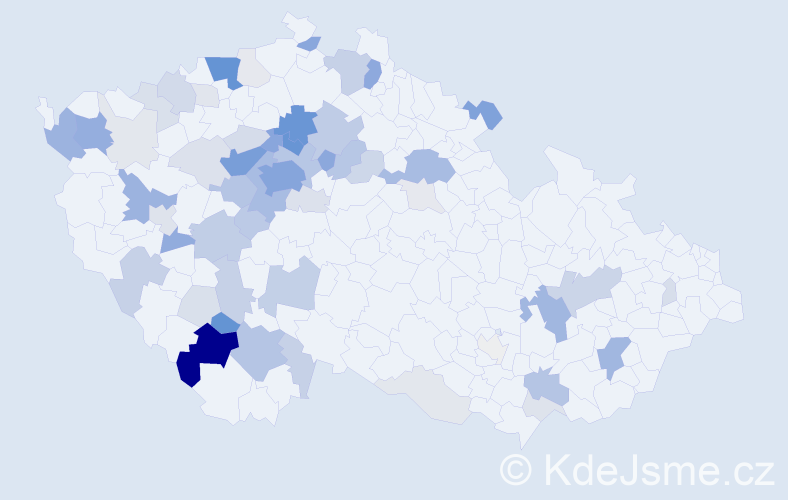 Příjmení: 'Pencová', počet výskytů 241 v celé ČR