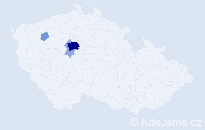 Příjmení: 'Busová', počet výskytů 9 v celé ČR