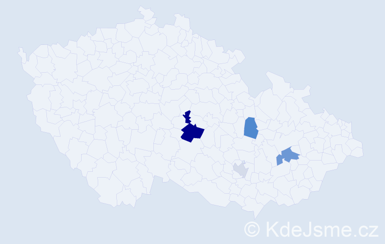 Příjmení: 'Apelt', počet výskytů 8 v celé ČR