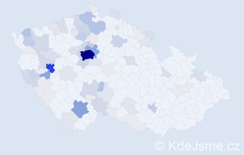 Příjmení: 'Voves', počet výskytů 313 v celé ČR