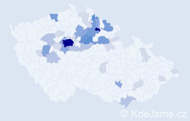 Příjmení: 'Typlt', počet výskytů 122 v celé ČR