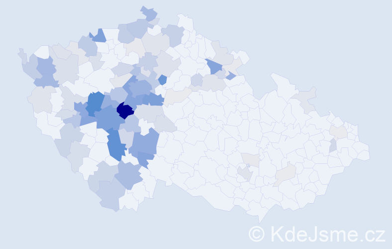 Příjmení: 'Krákorová', počet výskytů 383 v celé ČR