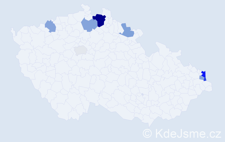 Příjmení: 'Repčák', počet výskytů 15 v celé ČR
