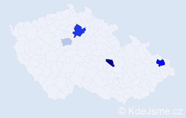 Příjmení: 'Pyrozhuk', počet výskytů 16 v celé ČR