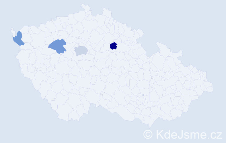 Příjmení: 'Doan Hong', počet výskytů 6 v celé ČR