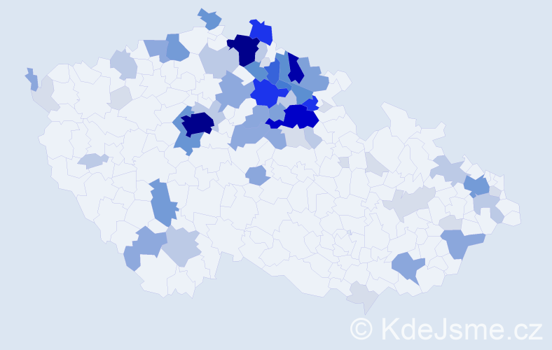 Příjmení: 'Erban', počet výskytů 265 v celé ČR