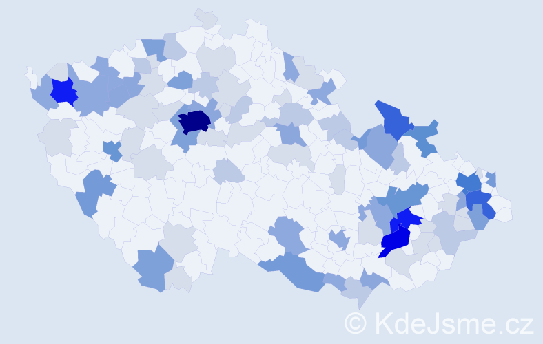 Příjmení: 'Lučan', počet výskytů 274 v celé ČR
