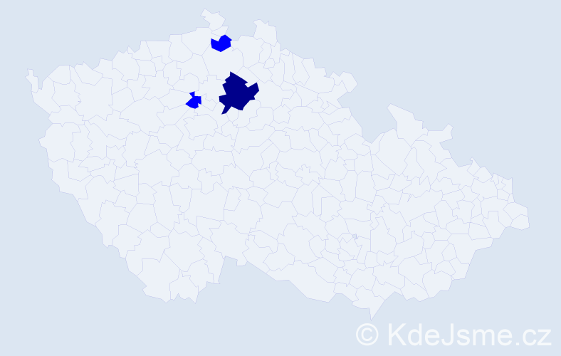 Příjmení: 'Meijer', počet výskytů 4 v celé ČR