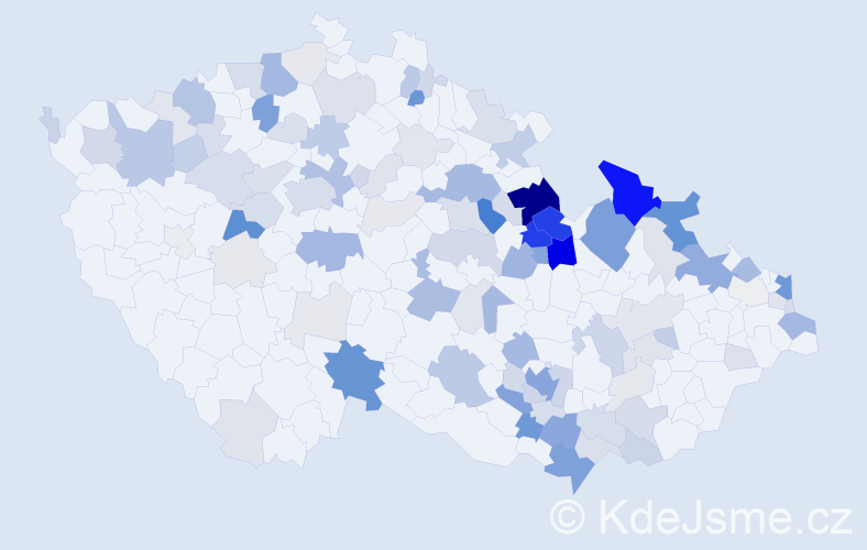 Příjmení: 'Neugebauer', počet výskytů 407 v celé ČR