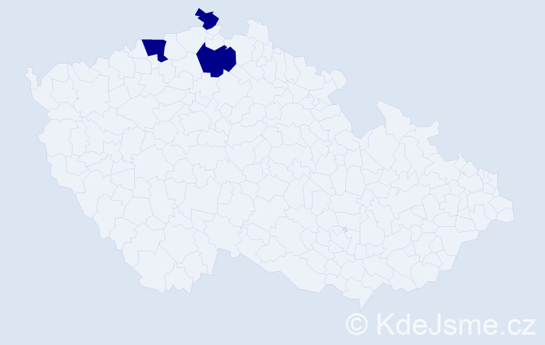 Příjmení: 'Kiewra', počet výskytů 3 v celé ČR