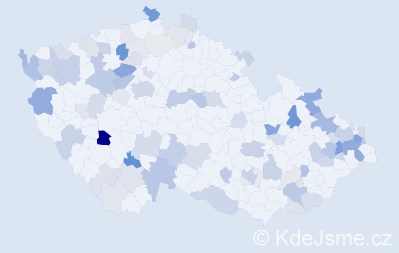 Příjmení: 'Sabo', počet výskytů 287 v celé ČR