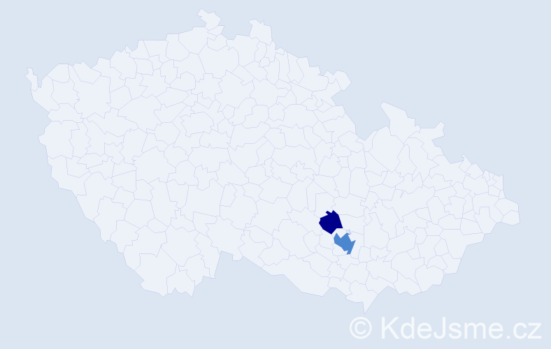 Příjmení: 'Kolbasovská', počet výskytů 4 v celé ČR