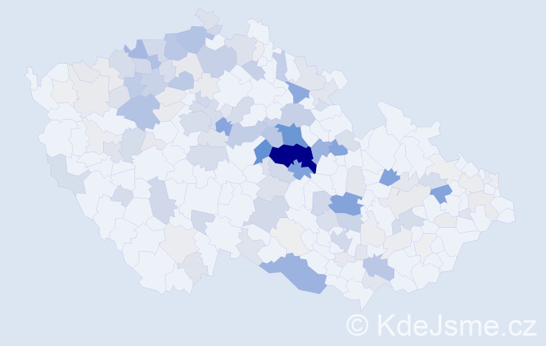 Příjmení: 'Medunová', počet výskytů 601 v celé ČR