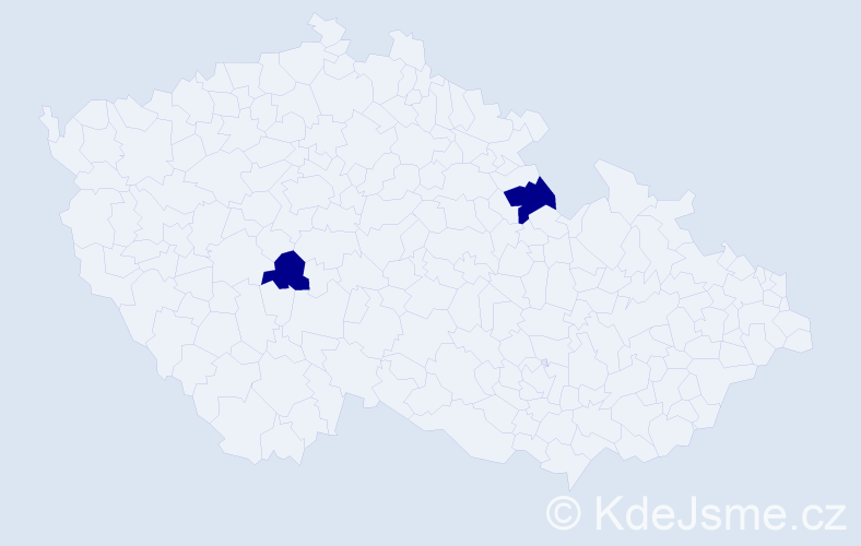 Příjmení: 'Schnell', počet výskytů 2 v celé ČR