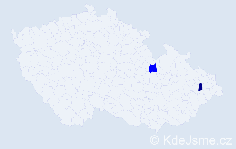 Příjmení: 'Starmannová', počet výskytů 3 v celé ČR