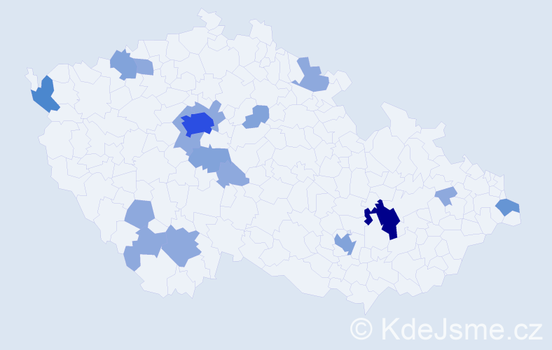 Příjmení: 'Chren', počet výskytů 37 v celé ČR