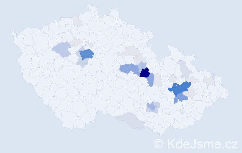 Příjmení: 'Lenochová', počet výskytů 140 v celé ČR