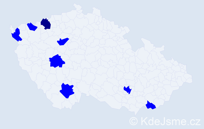 Příjmení: '"Dao Thu"', počet výskytů 9 v celé ČR