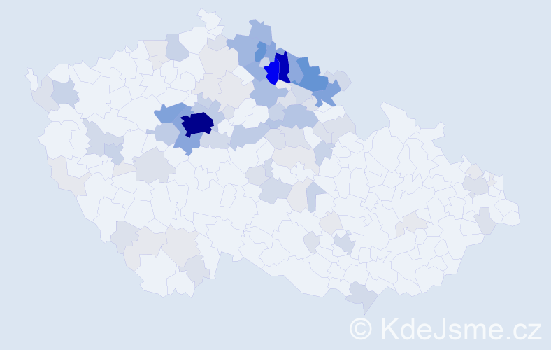 Příjmení: 'Kobrová', počet výskytů 387 v celé ČR