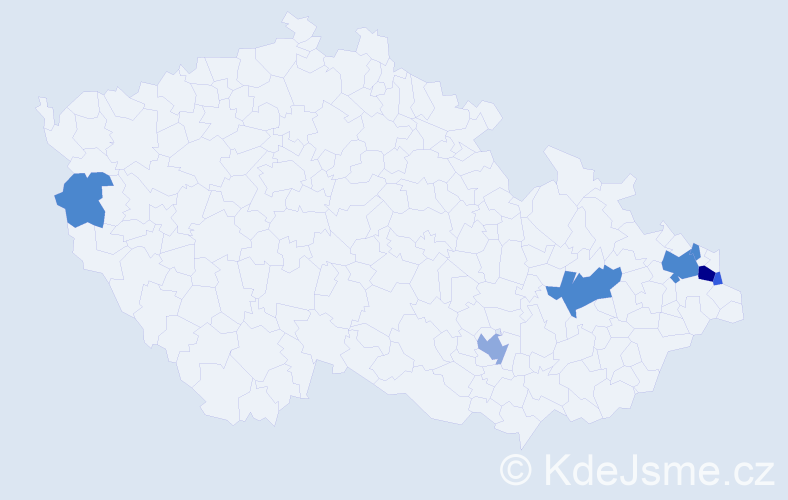 Příjmení: 'Tannenberg', počet výskytů 17 v celé ČR