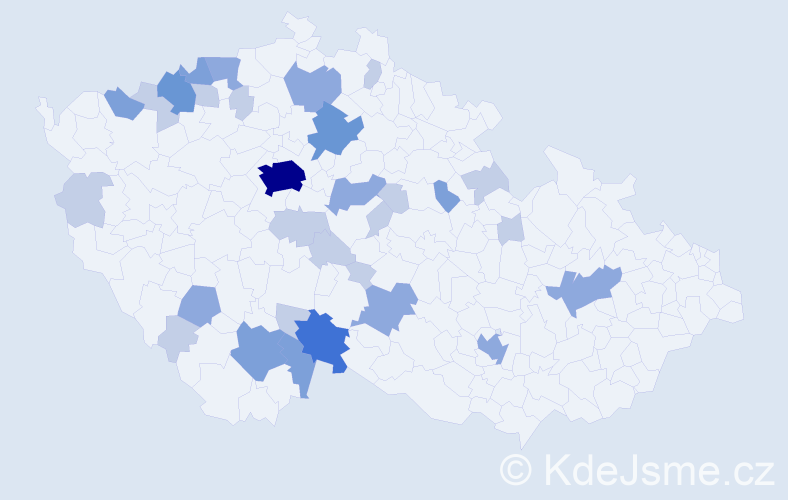Příjmení: 'Matlasová', počet výskytů 68 v celé ČR