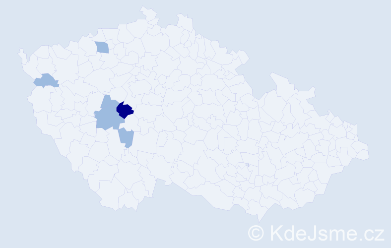 Příjmení: 'Miletičová', počet výskytů 9 v celé ČR
