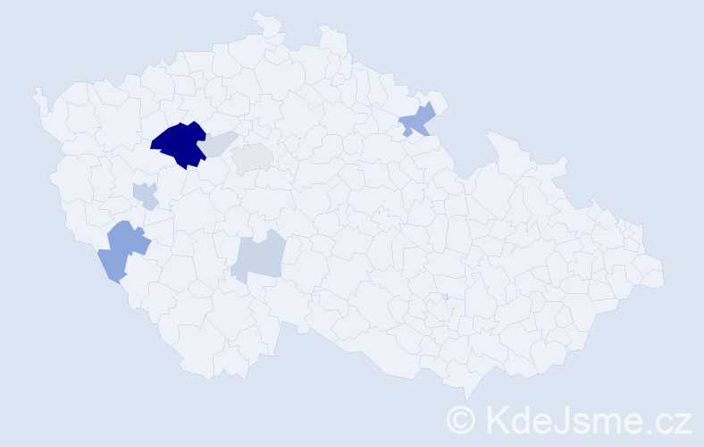 Příjmení: 'Joglová', počet výskytů 21 v celé ČR
