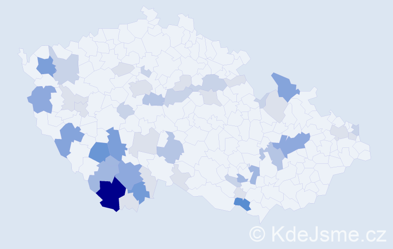 Příjmení: 'Kalianková', počet výskytů 146 v celé ČR