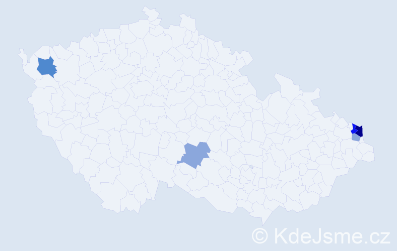 Příjmení: 'Szablatura', počet výskytů 10 v celé ČR