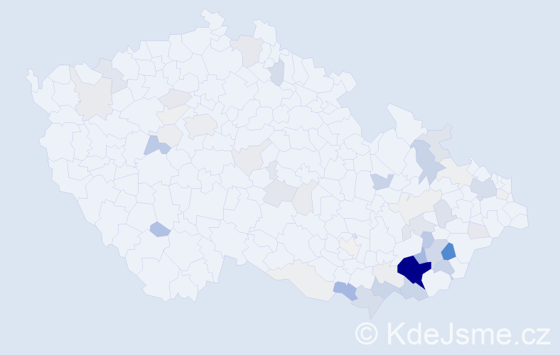 Příjmení: 'Grebeníček', počet výskytů 213 v celé ČR