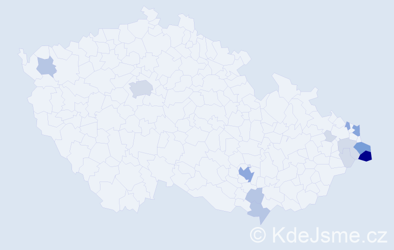 Příjmení: 'Kowolowská', počet výskytů 42 v celé ČR