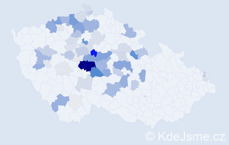 Příjmení: 'Sahulová', počet výskytů 226 v celé ČR