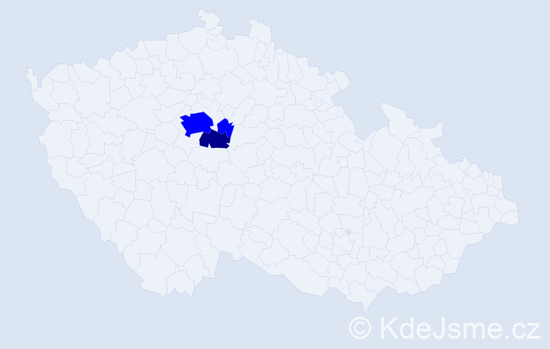 Příjmení: 'Zachárko', počet výskytů 4 v celé ČR