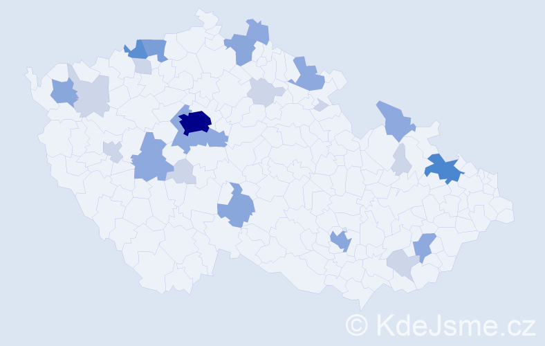 Příjmení: 'Dietrich', počet výskytů 67 v celé ČR