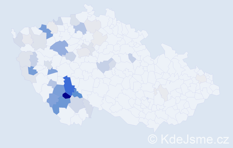 Příjmení: 'Zoch', počet výskytů 129 v celé ČR