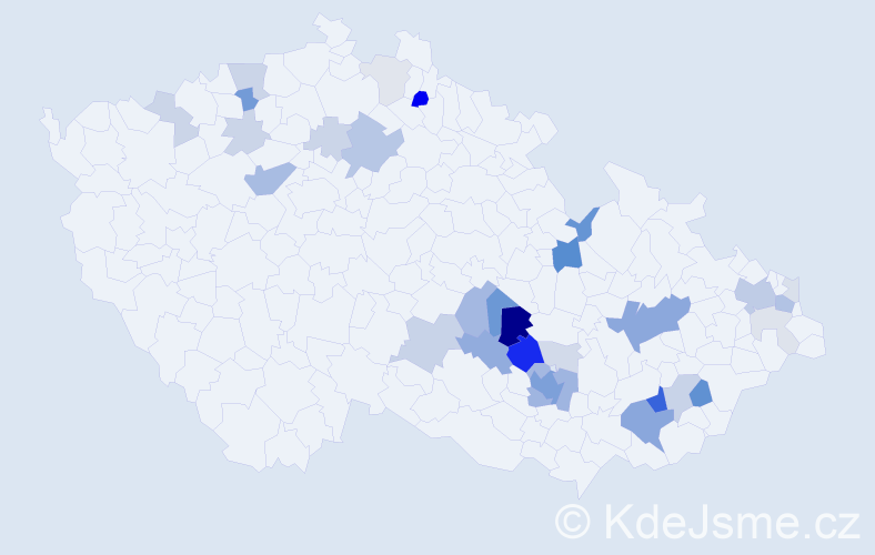 Příjmení: 'Skulová', počet výskytů 99 v celé ČR