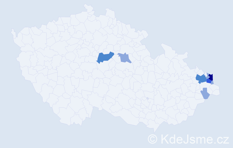 Příjmení: 'Parchanski', počet výskytů 16 v celé ČR