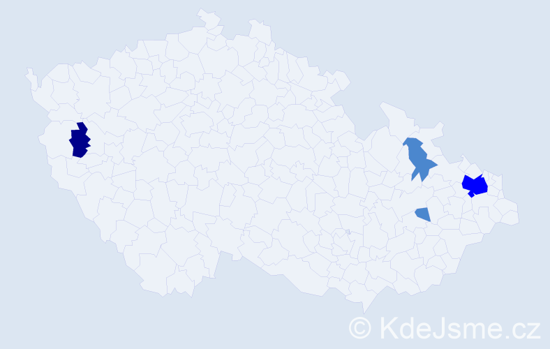 Příjmení: 'Blasbalg', počet výskytů 7 v celé ČR