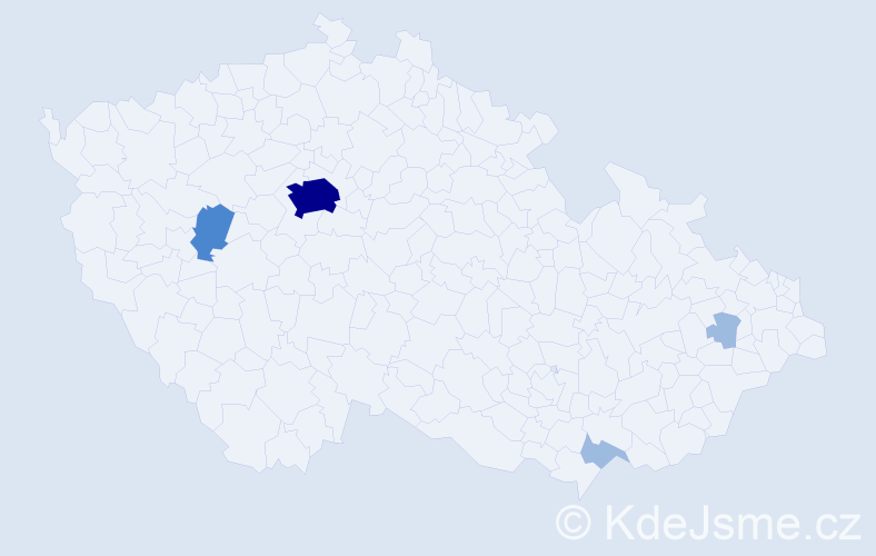Příjmení: 'Križánek', počet výskytů 8 v celé ČR